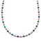 Native American Sterling Silver Turquoise And Rhodochrosite Bead Necklace JX123370